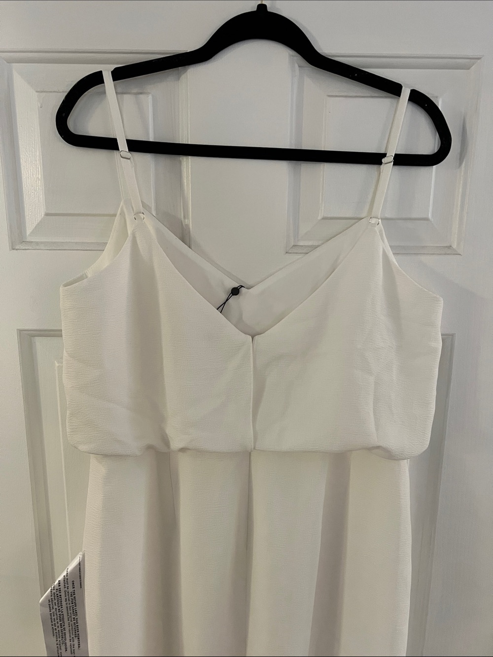 Dress the Population White Midi Sheath Dress with Spaghetti Straps - Picture 4 of 7
